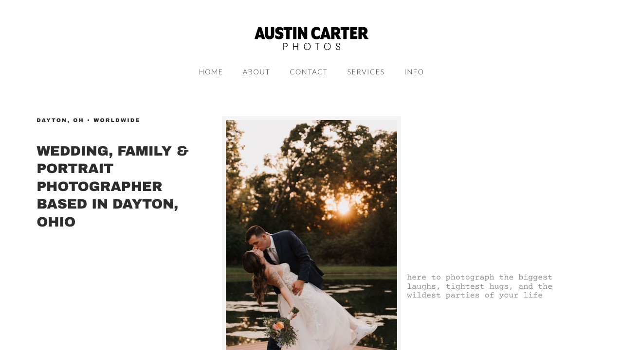 Austin Carter Photos home page screenshot